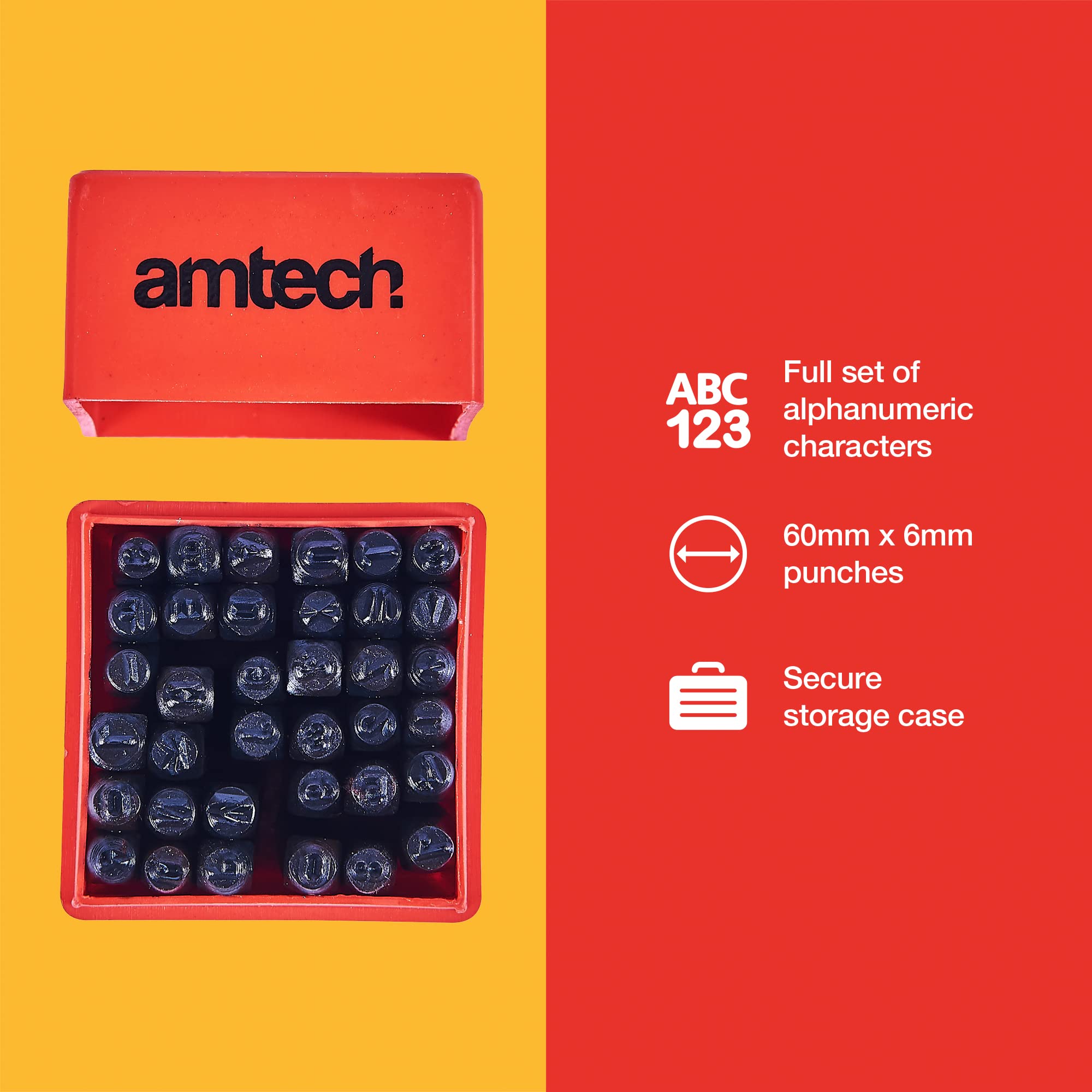 Amtech H0500 36 Piece Number and Letter Punch Set : Amazon.ca